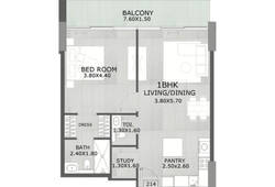 1,5 bedroom apartment